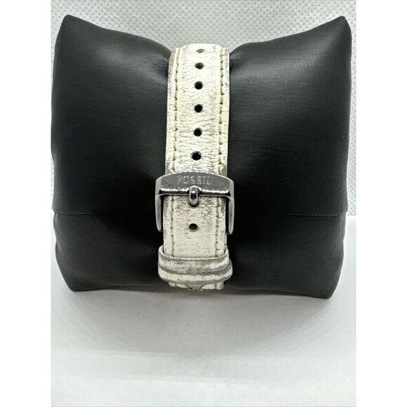 Fossil BQ3360 Women's White Leather Strap Analog Dial Quartz Wrist Watch JNA349 - Picture 4 of 11